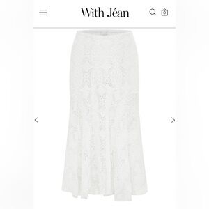 Maeve Midi Skirt | White